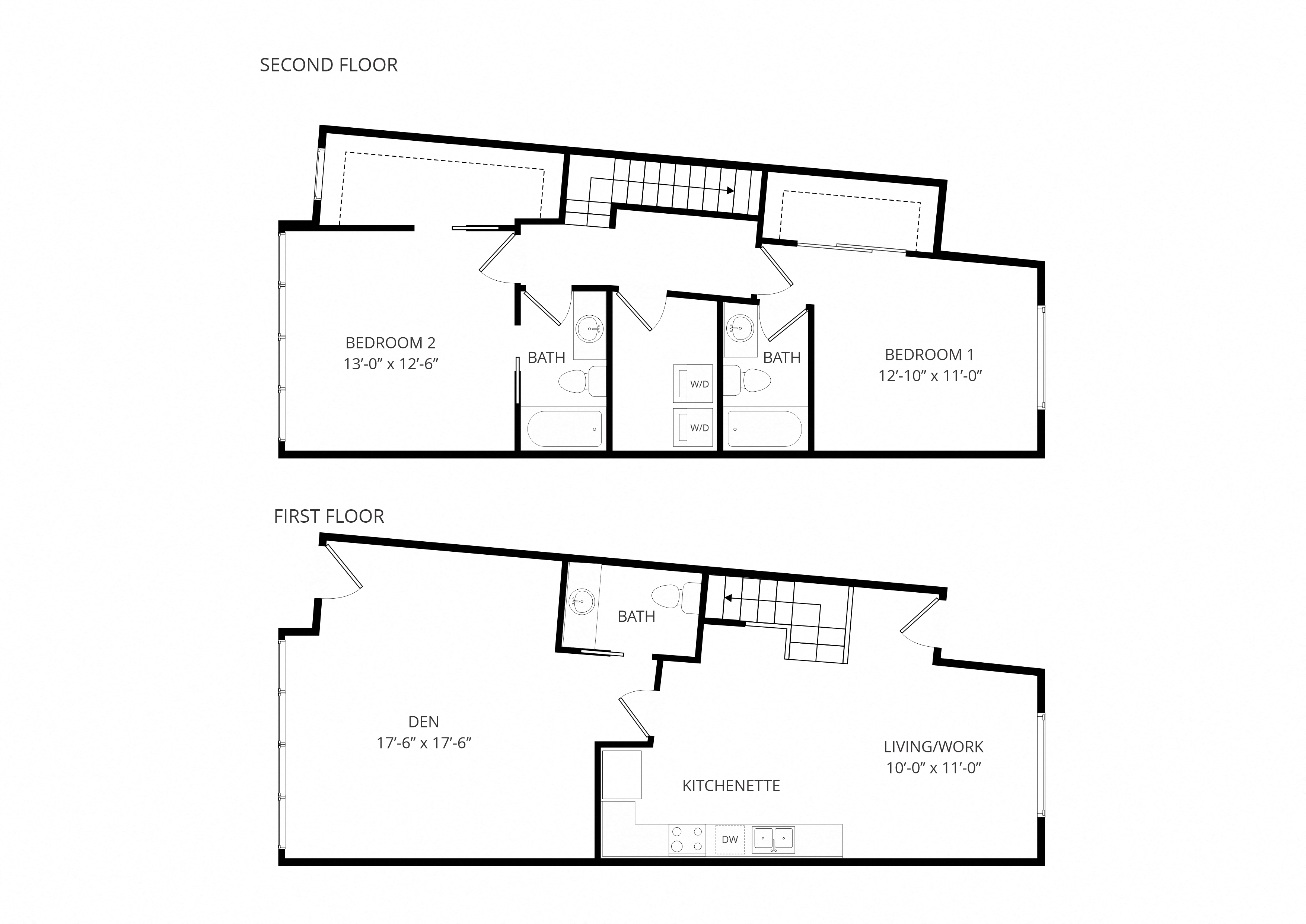 Empire Live Work with Den floor plan